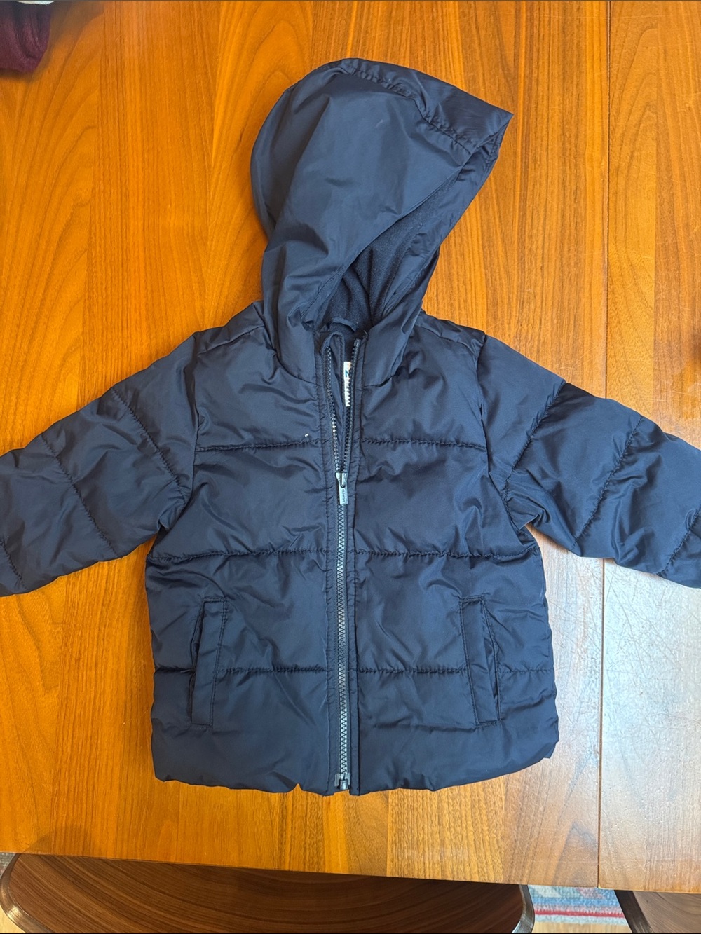Old Navy Dark Blue Hooded Puffer Jacket